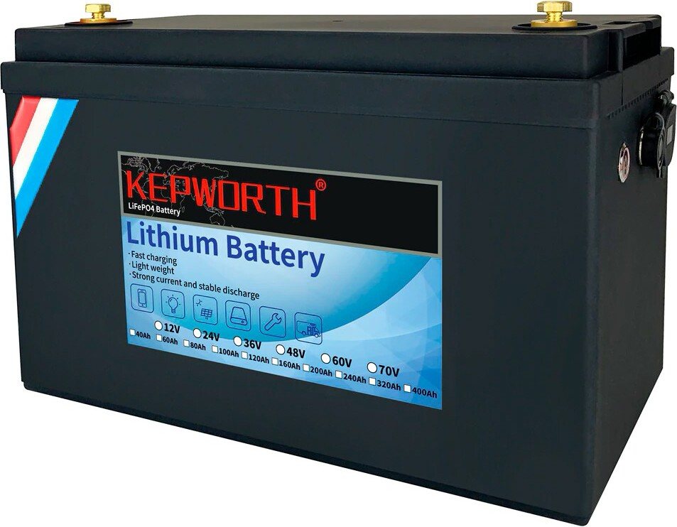 Акумулятор Kepworth LiFePO4 12V/120AH (1440W*h) (літій-залізо-фосфатний акумулятор для ДБЖ (UPS)) — фото 2