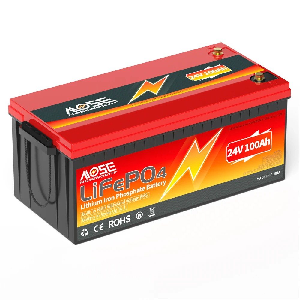 Акумулятор MOSEWORTH LiFePO4 24V/100AH (2560W*h) (літій-залізо-фосфатний акумулятор для ДБЖ (UPS)) — фото 2