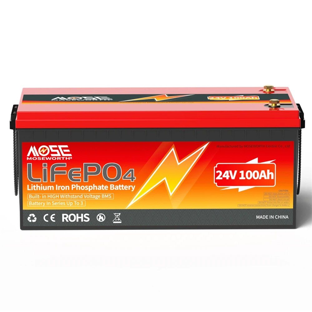 Акумулятор MOSEWORTH LiFePO4 24V/100AH (2560W*h) (літій-залізо-фосфатний акумулятор для ДБЖ (UPS)) — фото 3