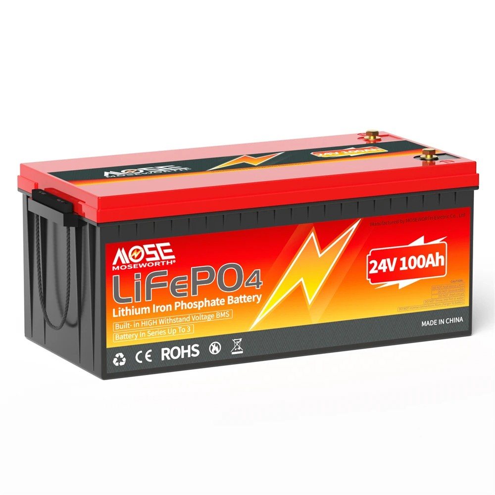 Акумулятор MOSEWORTH LiFePO4 24V/100AH (2560W*h) (літій-залізо-фосфатний акумулятор для ДБЖ (UPS)) — фото 4