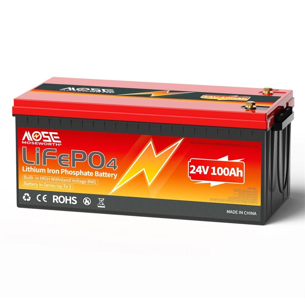 Акумулятор MOSEWORTH LiFePO4 24V/100AH (2560W*h) (літій-залізо-фосфатний акумулятор для ДБЖ (UPS)) — фото 5