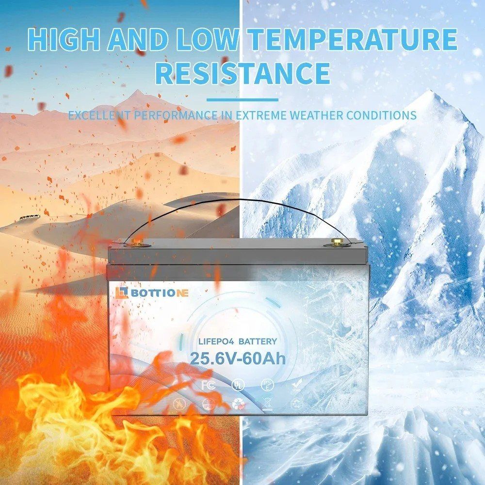 Акумулятор Bottione LiFePO4 25.6V/60AH (1536W*h) (літій-залізо-фосфатний акумулятор для ДБЖ (UPS)) — фото 2