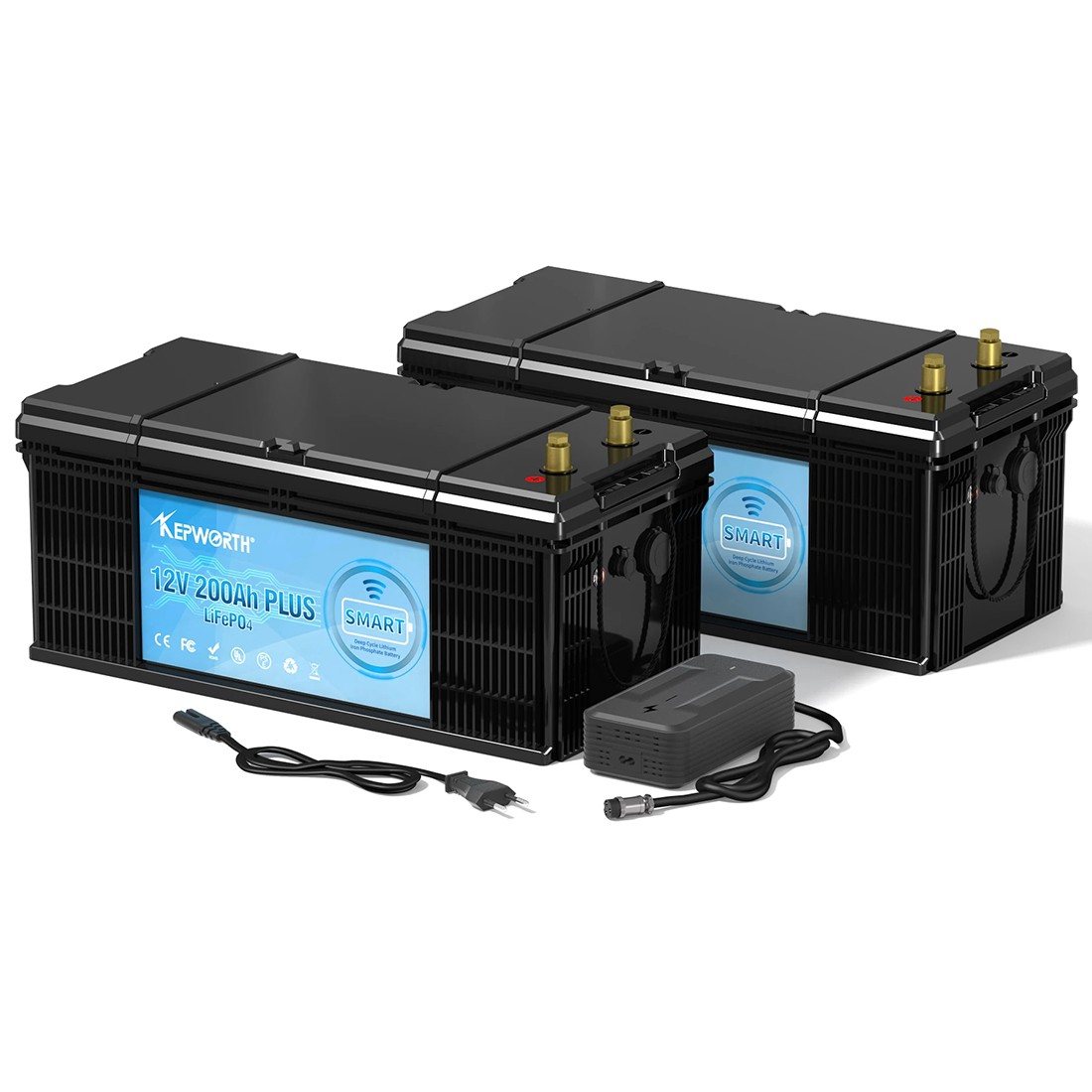 Акумулятор Kepworth LiFePO4 12V/200AH (2560W*h), Smart BMS, Bluetooth APP (літій-залізо-фосфатний акумулятор для ДБЖ (UPS)) — фото 4