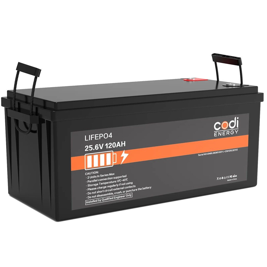Акумулятор Codi Energy LiFePO4 25.6V/120AH (3072 W*h) (літій-залізо-фосфатний акумулятор для ДБЖ (UPS)) — фото 4