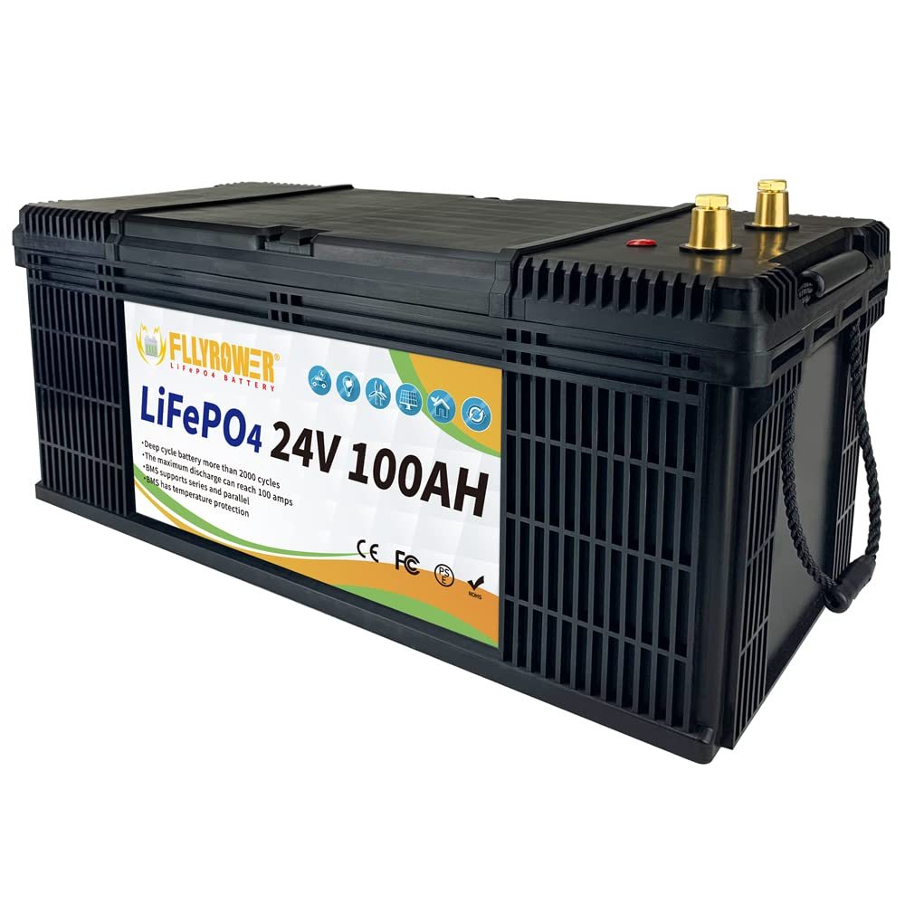 Акумулятор FlyPower LiFePO4 24V/100AH (2400W*h) (літій-залізо-фосфатний акумулятор для ДБЖ (UPS)) — фото 3