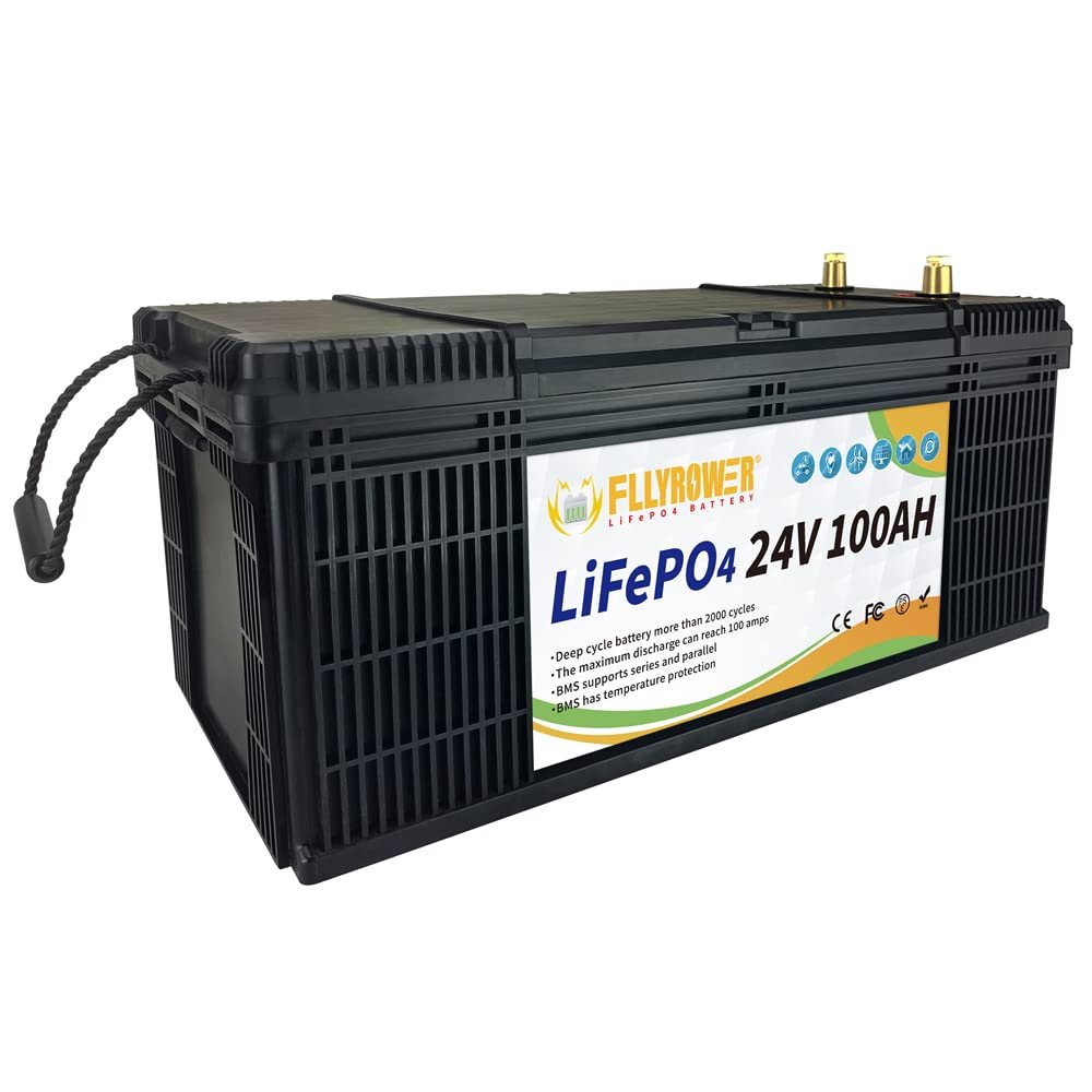 Акумулятор FlyPower LiFePO4 24V/100AH (2400W*h) (літій-залізо-фосфатний акумулятор для ДБЖ (UPS)) — фото 5