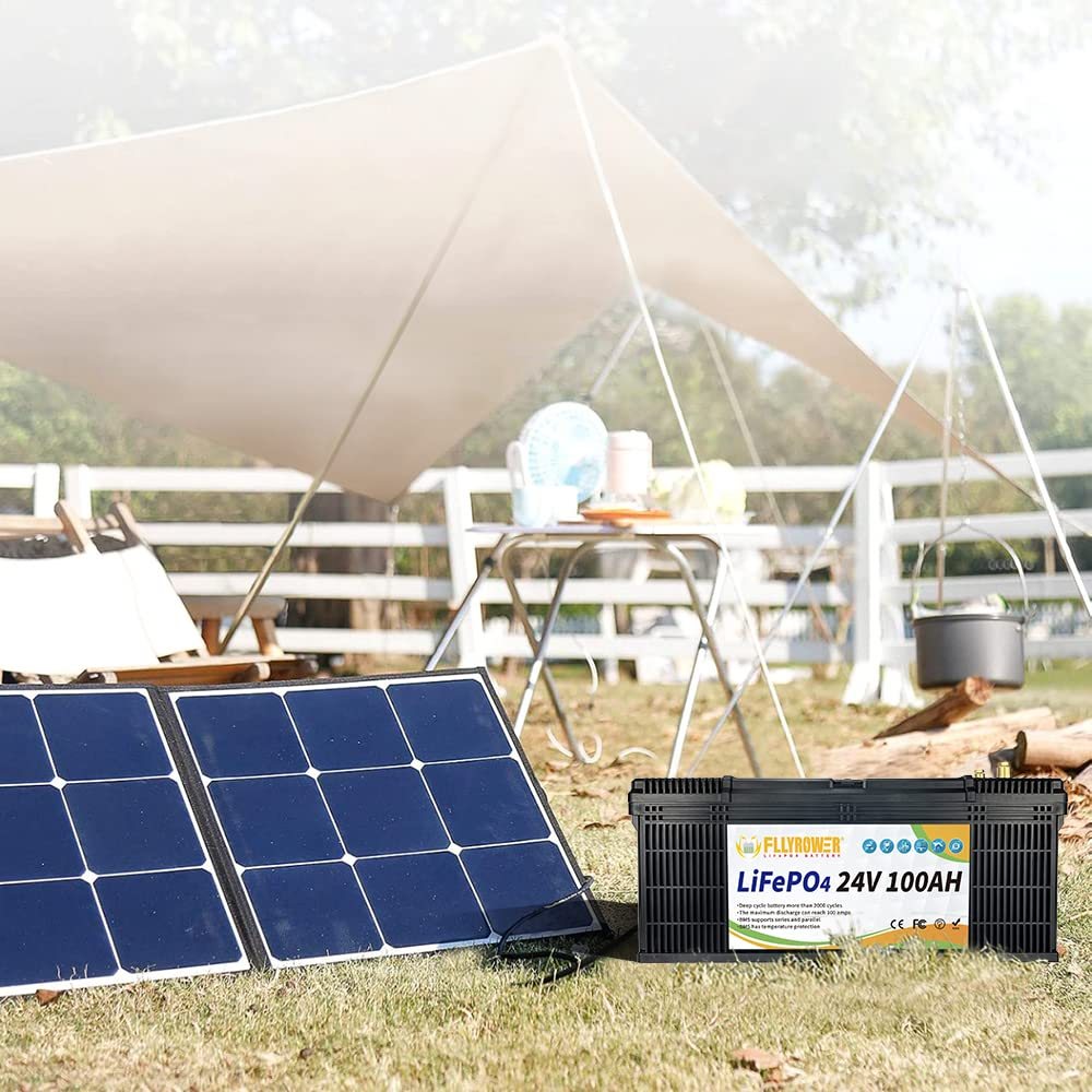 Акумулятор FlyPower LiFePO4 24V/100AH (2400W*h) (літій-залізо-фосфатний акумулятор для ДБЖ (UPS)) — фото 6