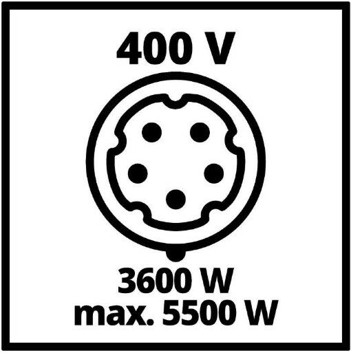 TC-PG 5500 WD: Генератор бензиновий, 230В/400В, 3300/5500 Вт, AVR, 4-х тактний, бак 25 л, макс. потужність 7 кВт, 2 розетки 220В, 1 розетка 400 В, синхронний, колеса, AVR, акумулятор для пуску в комплекті — фото 6