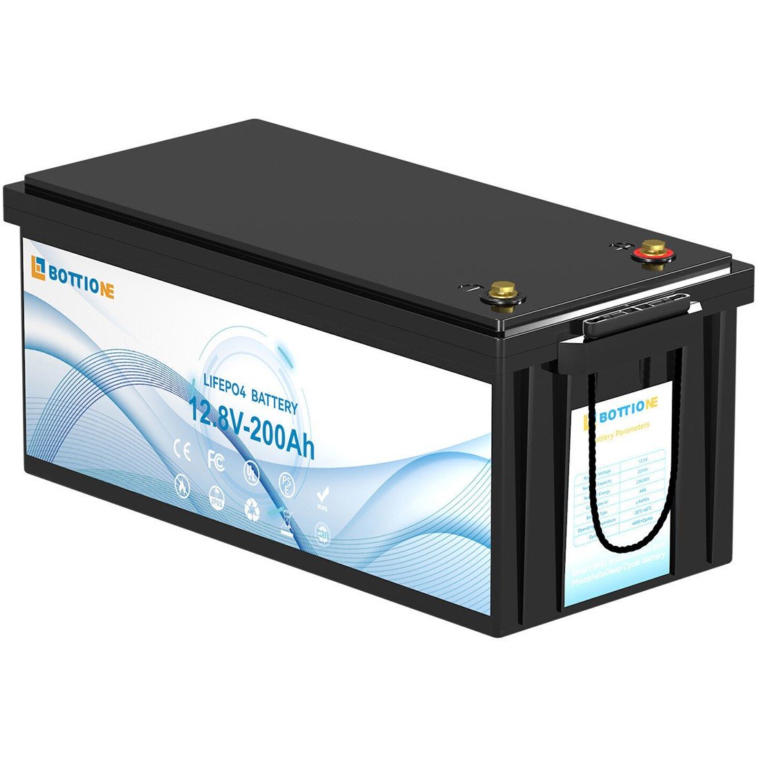 Акумулятор Bottione LiFePO4 12V/200AH (2400W*h) (літій-залізо-фосфатний акумулятор для ДБЖ (UPS)) — фото 5