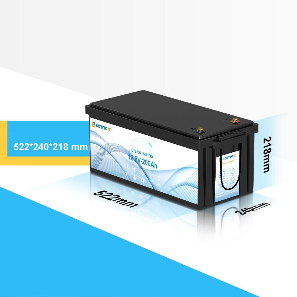 Акумулятор Bottione LiFePO4 12V/200AH (2400W*h) (літій-залізо-фосфатний акумулятор для ДБЖ (UPS)) — фото 6