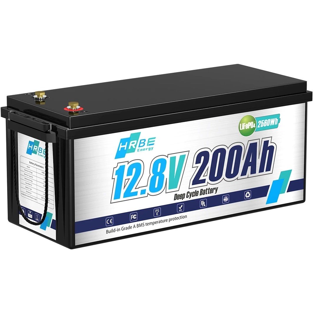 Акумулятор HRBEEnergy LiFePO4 12V/200AH (2400W*h) (літій-залізо-фосфатний акумулятор для ДБЖ (UPS)) — фото 2