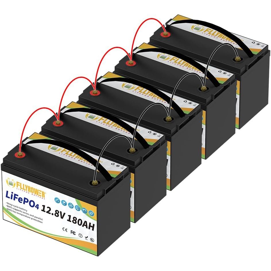 Акумулятор FlyPower LiFePO4 12V/180AH, 2304W*h (літій-залізо-фосфатний акумулятор для ДБЖ (UPS)) — фото 8