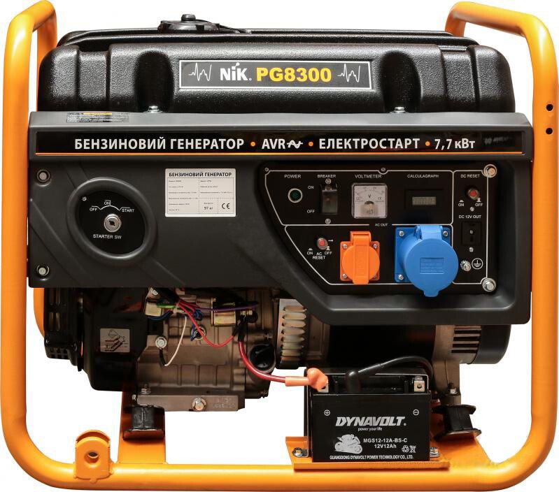 Бензиновий генератор NIK PG 8300