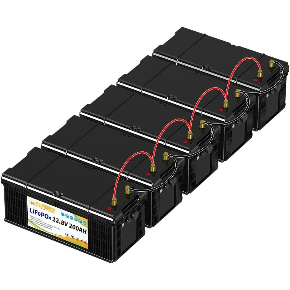 Акумулятор FlyPower LiFePO4 12V/200AH, 2560W*h (літій-залізо-фосфатний акумулятор для ДБЖ (UPS)) — фото 2