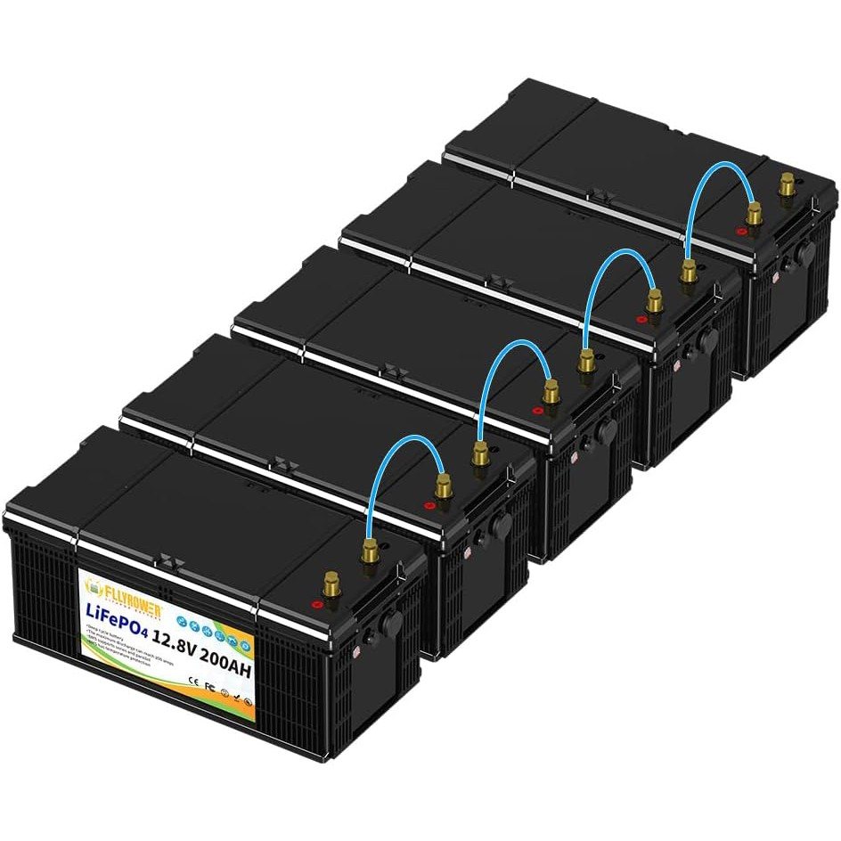 Акумулятор FlyPower LiFePO4 12V/200AH, 2560W*h (літій-залізо-фосфатний акумулятор для ДБЖ (UPS)) — фото 3