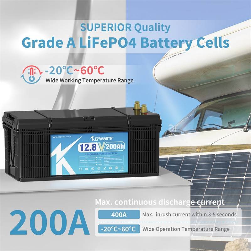 Акумулятор Kepworth LiFePO4 12V/200AH (2560W*h) (літій-залізо-фосфатний акумулятор для ДБЖ (UPS)) — фото 3