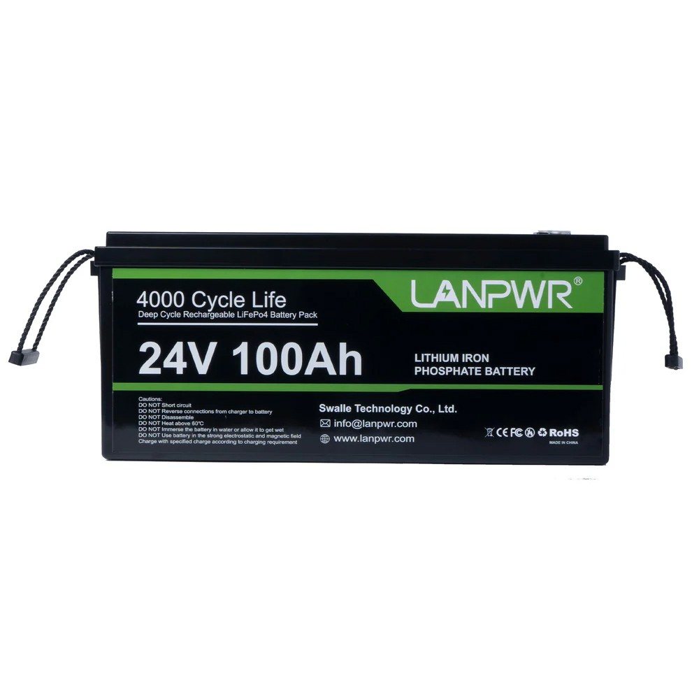 Акумулятор LanPWR LiFePO4 24V/100AH, 100A (2560W*h) (літій-залізо-фосфатний акумулятор для ДБЖ (UPS)) — фото 3