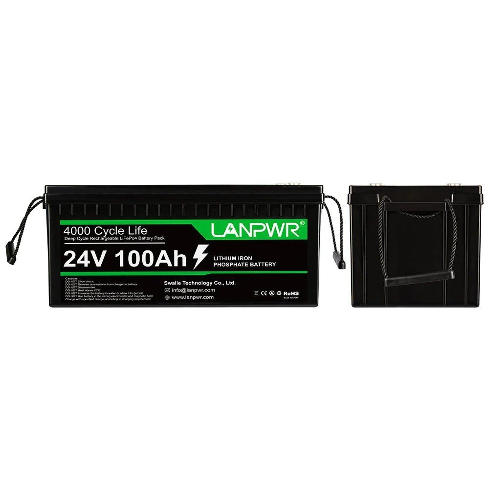 Акумулятор LanPWR LiFePO4 24V/100AH, 100A (2560W*h) (літій-залізо-фосфатний акумулятор для ДБЖ (UPS)) — фото 4
