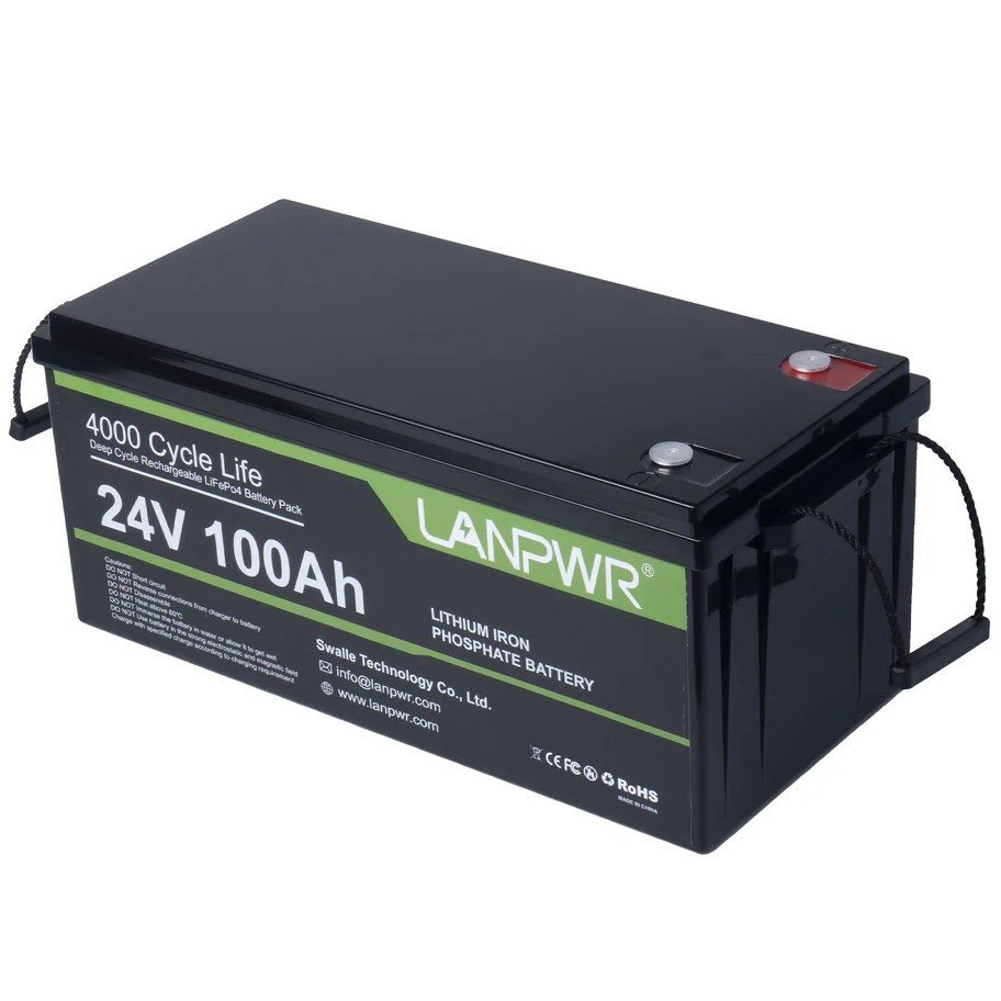Акумулятор LanPWR LiFePO4 24V/100AH, 100A (2560W*h) (літій-залізо-фосфатний акумулятор для ДБЖ (UPS)) — фото 6