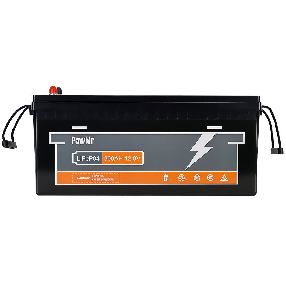 Акумулятор PowMr 12,8V/300Ah, 3840W*h, 200A (LiFePO4, для будинку, котла, сонячних батарей) — загальний вигляд