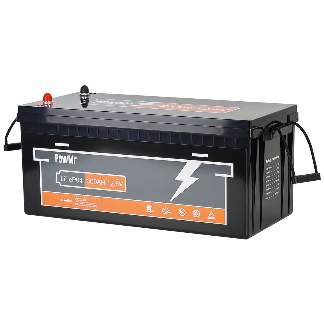 Акумулятор PowMr 12,8V/300Ah, 3840W*h, 200A (LiFePO4, для будинку, котла, сонячних батарей) — фото 2