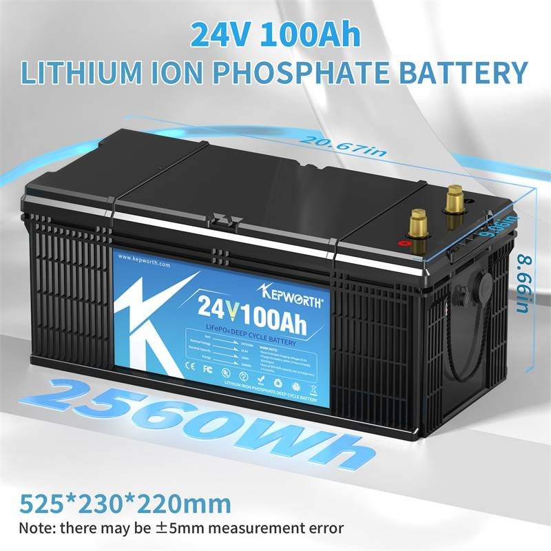 Акумулятор Kepworth LiFePO4 24V/100AH (2400W*h) (літій-залізо-фосфатний акумулятор для ДБЖ (UPS)) — фото 2