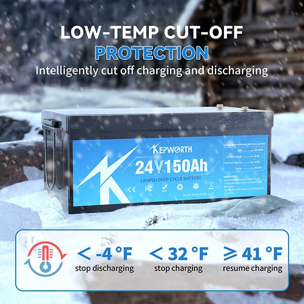 Акумулятор Kepworth LiFePO4 24V/150AH (3840W*h) (літій-залізо-фосфатний акумулятор для ДБЖ (UPS)) — фото 7