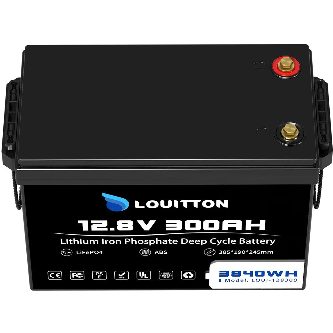 Акумулятор Louitton LiFePO4 12.8V/300AH (3840W*h) (літій-залізо-фосфатний акумулятор для ДБЖ (UPS)) — фото 3