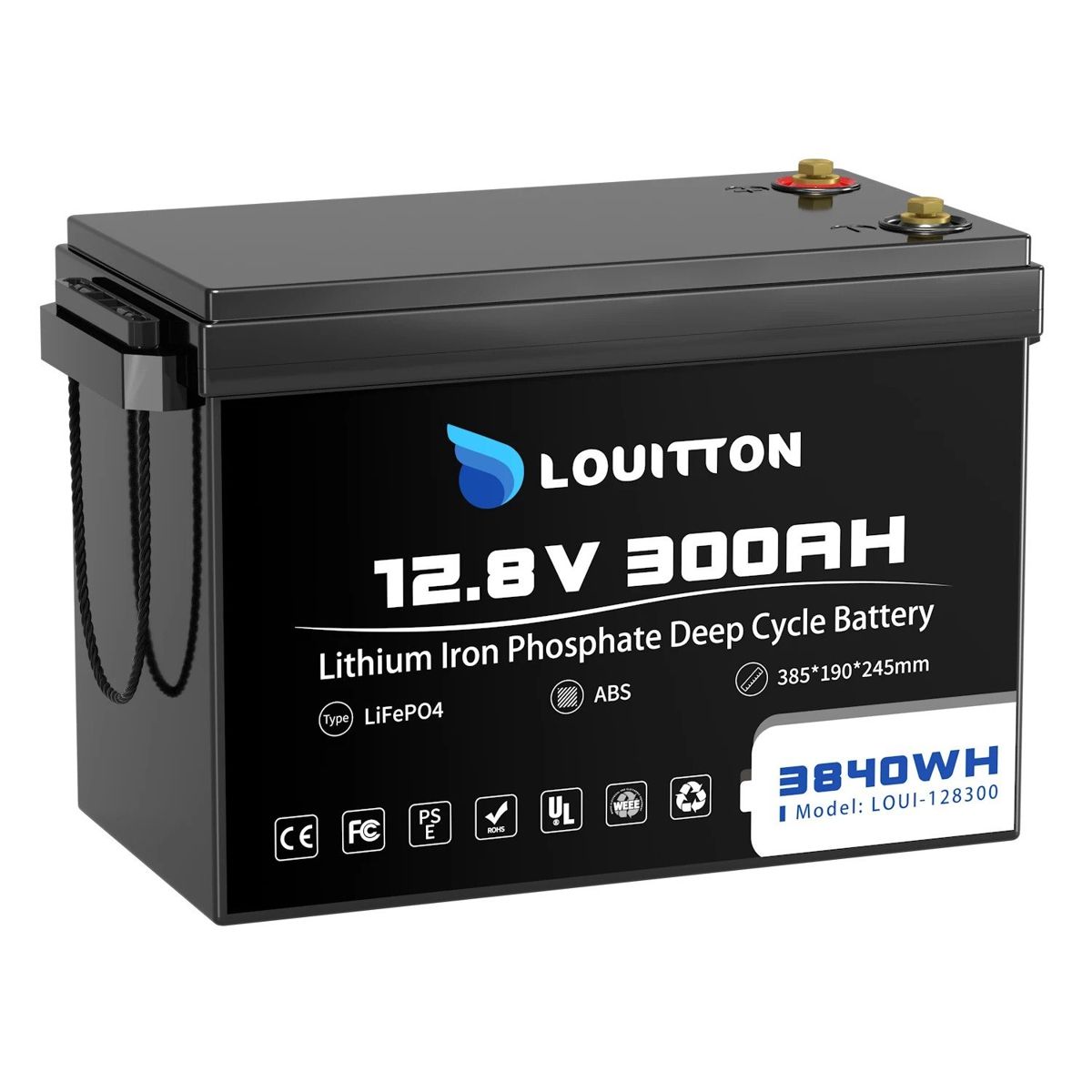 Акумулятор Louitton LiFePO4 12.8V/300AH (3840W*h) (літій-залізо-фосфатний акумулятор для ДБЖ (UPS)) — фото 5