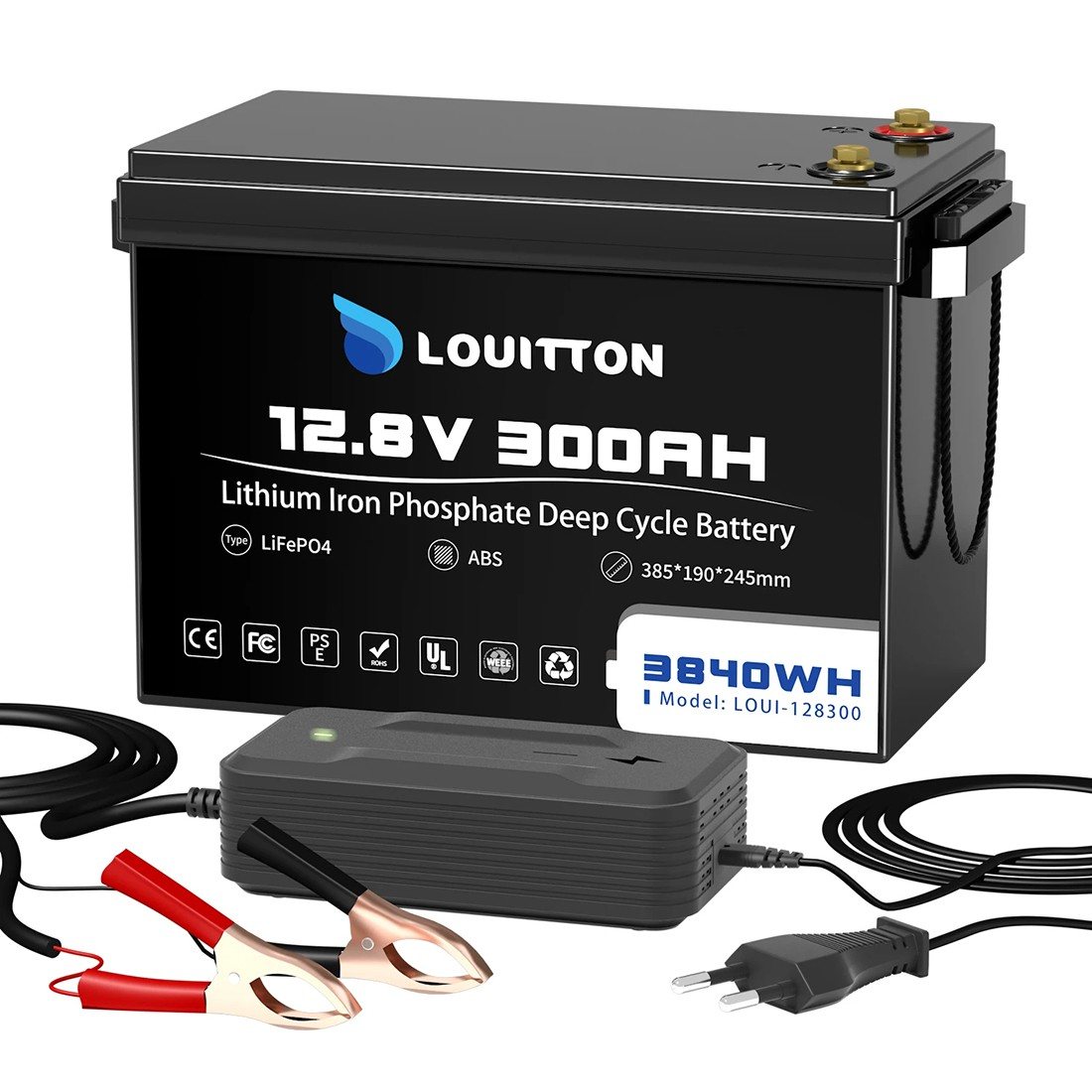 Акумулятор Louitton LiFePO4 12.8V/300AH (3840W*h) (літій-залізо-фосфатний акумулятор для ДБЖ (UPS)) — фото 6