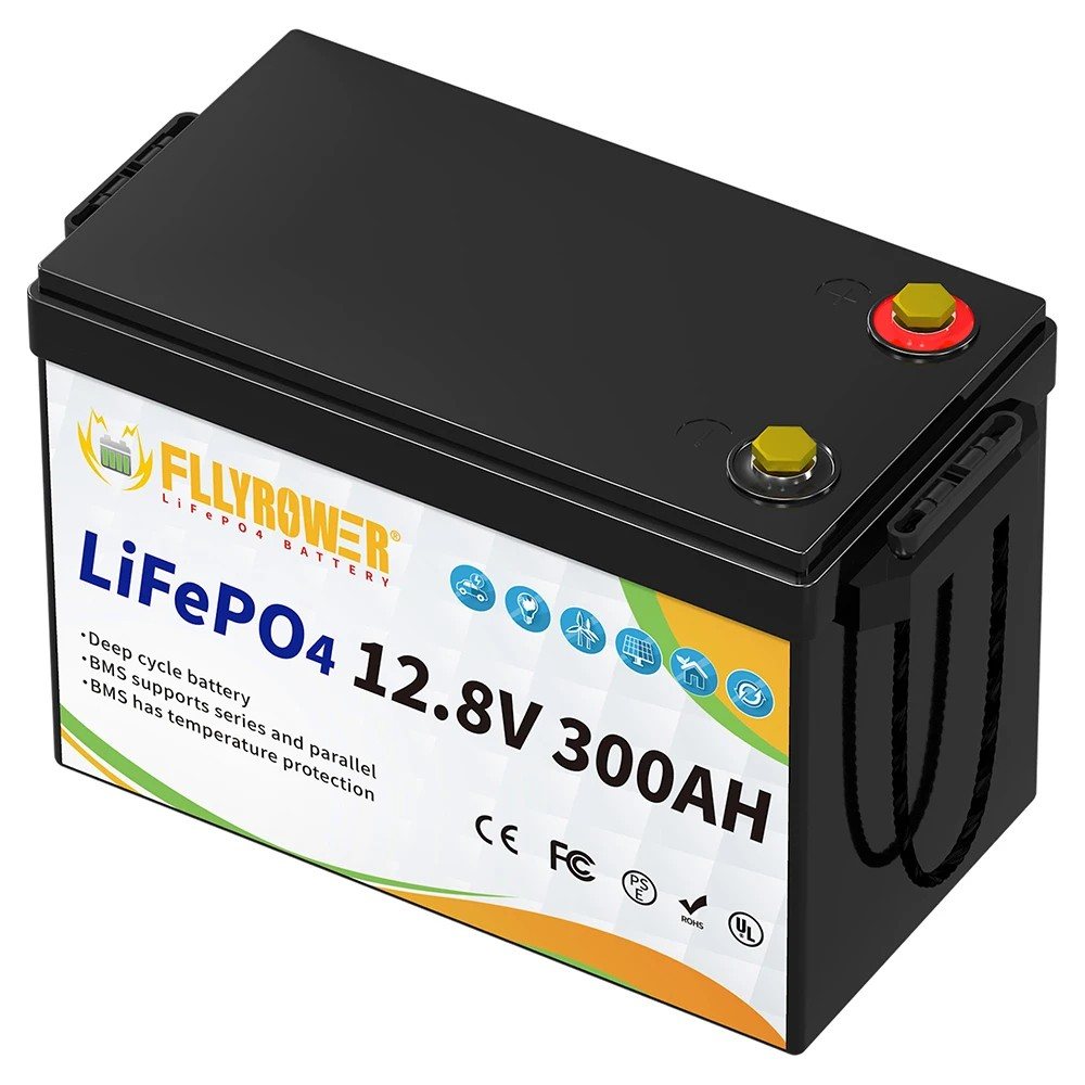 Акумулятор FlyPower LiFePO4 12V/300AH, 3840W*h (літій-залізо-фосфатний акумулятор для ДБЖ (UPS)) — фото 3