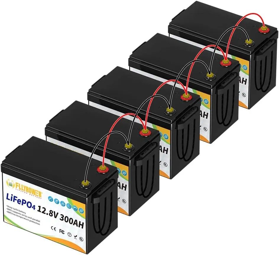 Акумулятор FlyPower LiFePO4 12V/300AH, 3840W*h (літій-залізо-фосфатний акумулятор для ДБЖ (UPS)) — фото 6