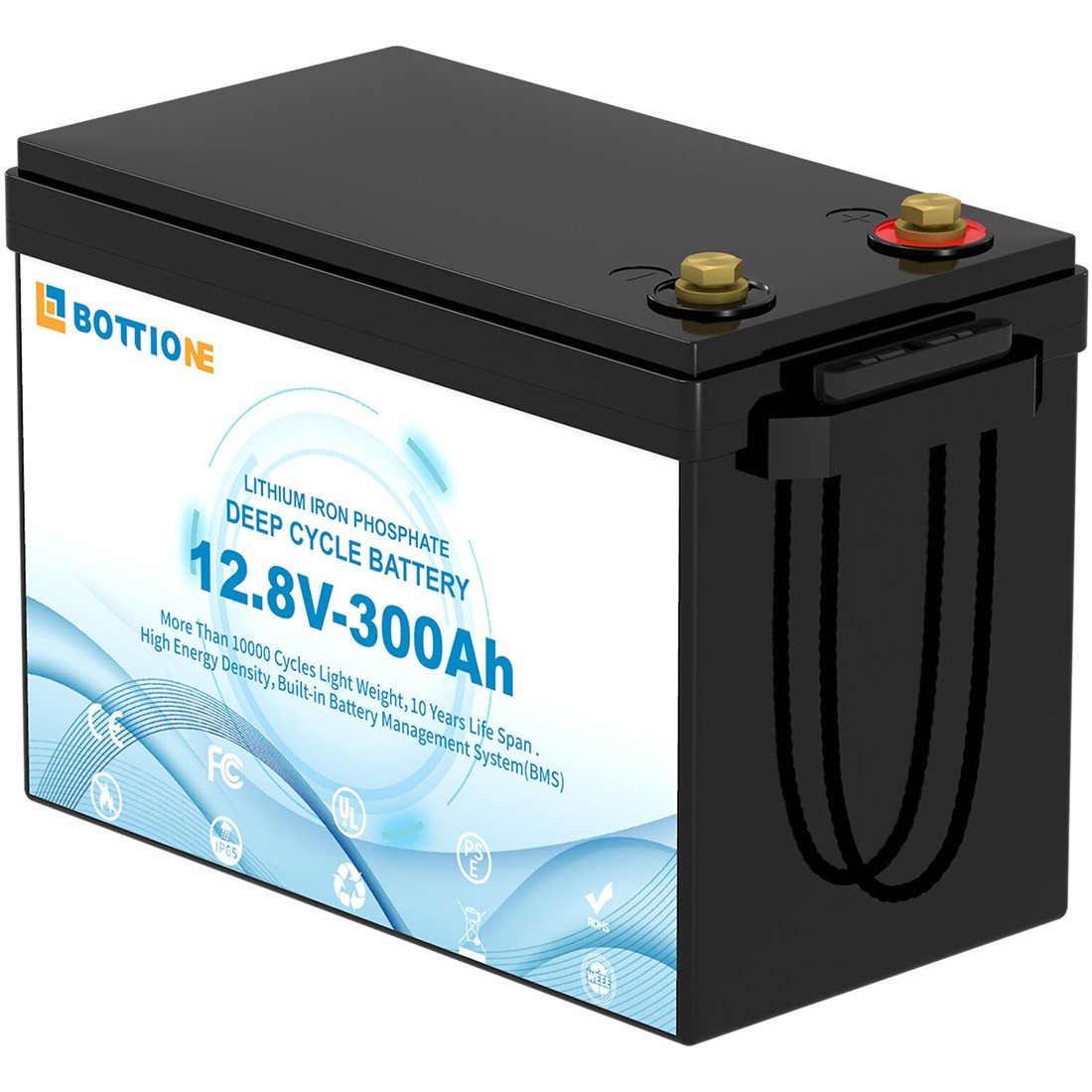 Акумулятор Bottione LiFePO4 12V/300AH, 3840W*h (літій-залізо-фосфатний акумулятор для ДБЖ (UPS)) — фото 3