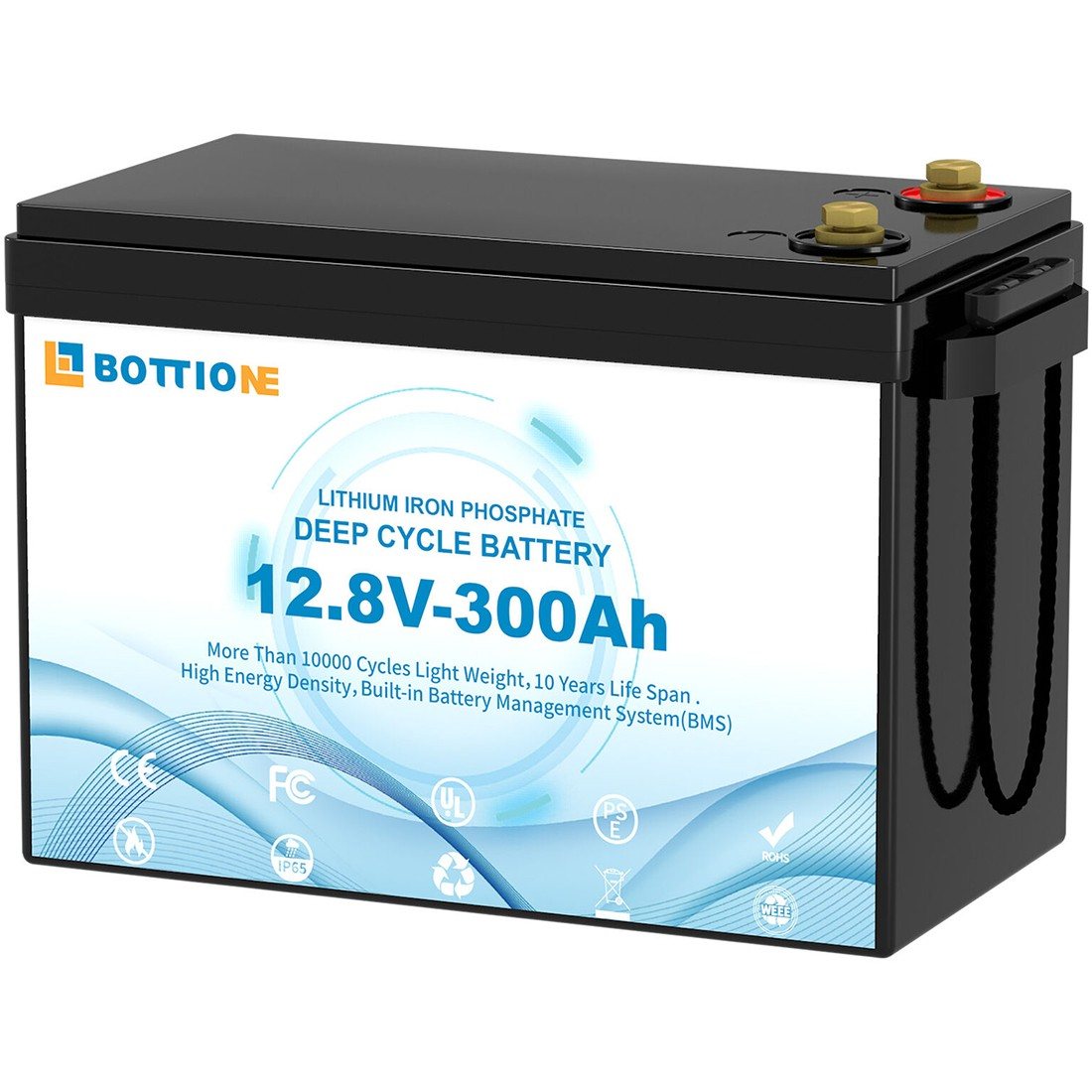 Акумулятор Bottione LiFePO4 12V/300AH, 3840W*h (літій-залізо-фосфатний акумулятор для ДБЖ (UPS)) — фото 4