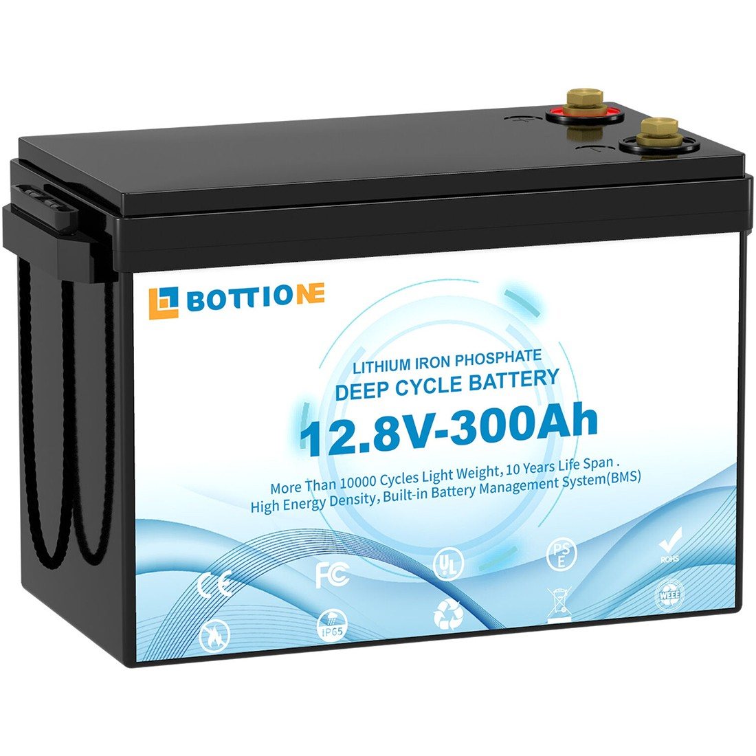 Акумулятор Bottione LiFePO4 12V/300AH, 3840W*h (літій-залізо-фосфатний акумулятор для ДБЖ (UPS)) — фото 5