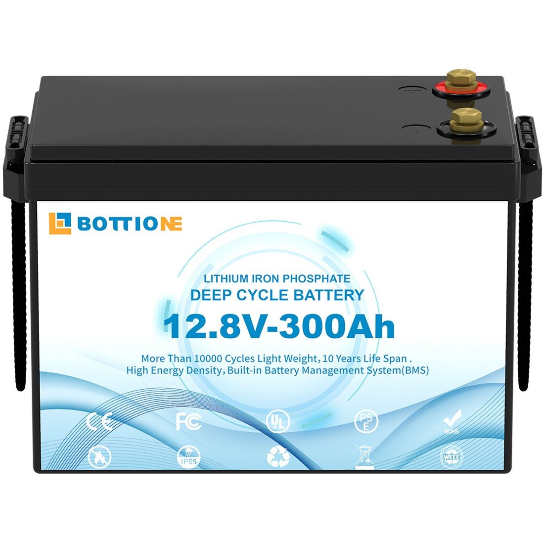 Акумулятор Bottione LiFePO4 12V/300AH, 3840W*h (літій-залізо-фосфатний акумулятор для ДБЖ (UPS)) — фото 6