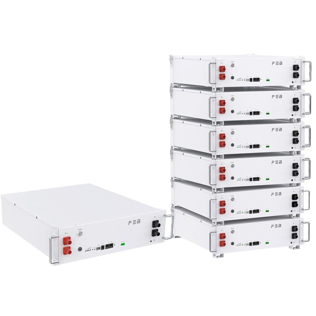Акумулятор FEB PowerX E5 LiFePO4 51.2V/100A, 5120 W*h (літій-залізо-фосфатний акумулятор для ДБЖ (UPS) — фото 4