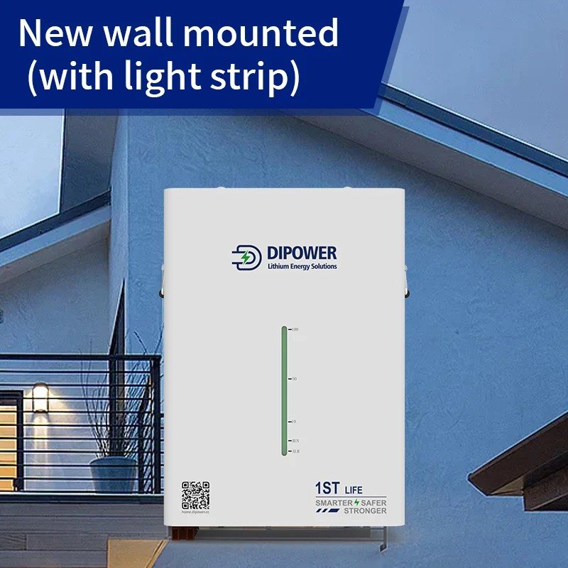 Акумулятор Dipower Wall Mounted with LED, 48V/150AH, 7200W*h (CATL NMC, 13S1P, літій-іонний акумулятор для ДБЖ (UPS)) — фото 6