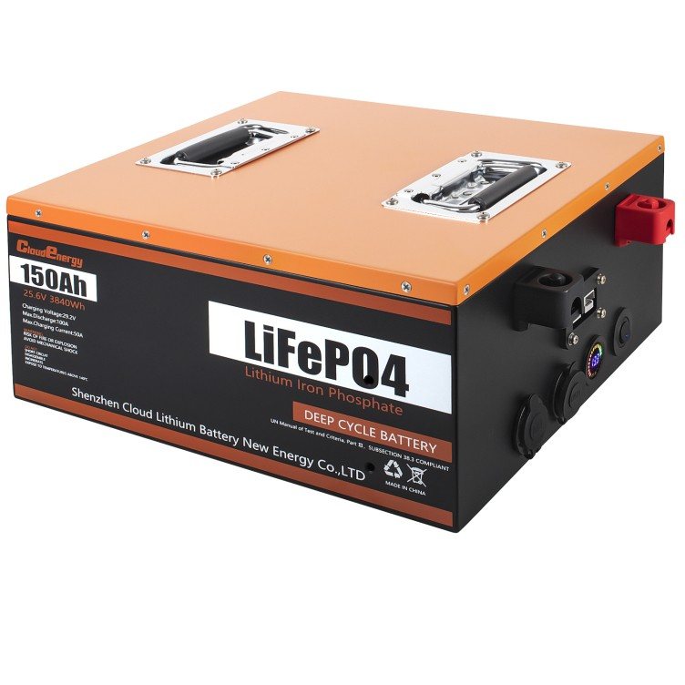 Акумулятор Cloud Energy LiFePO4 24V/150AH (3600W*h) (літій-залізо-фосфатний акумулятор для ДБЖ (UPS)) — фото 2