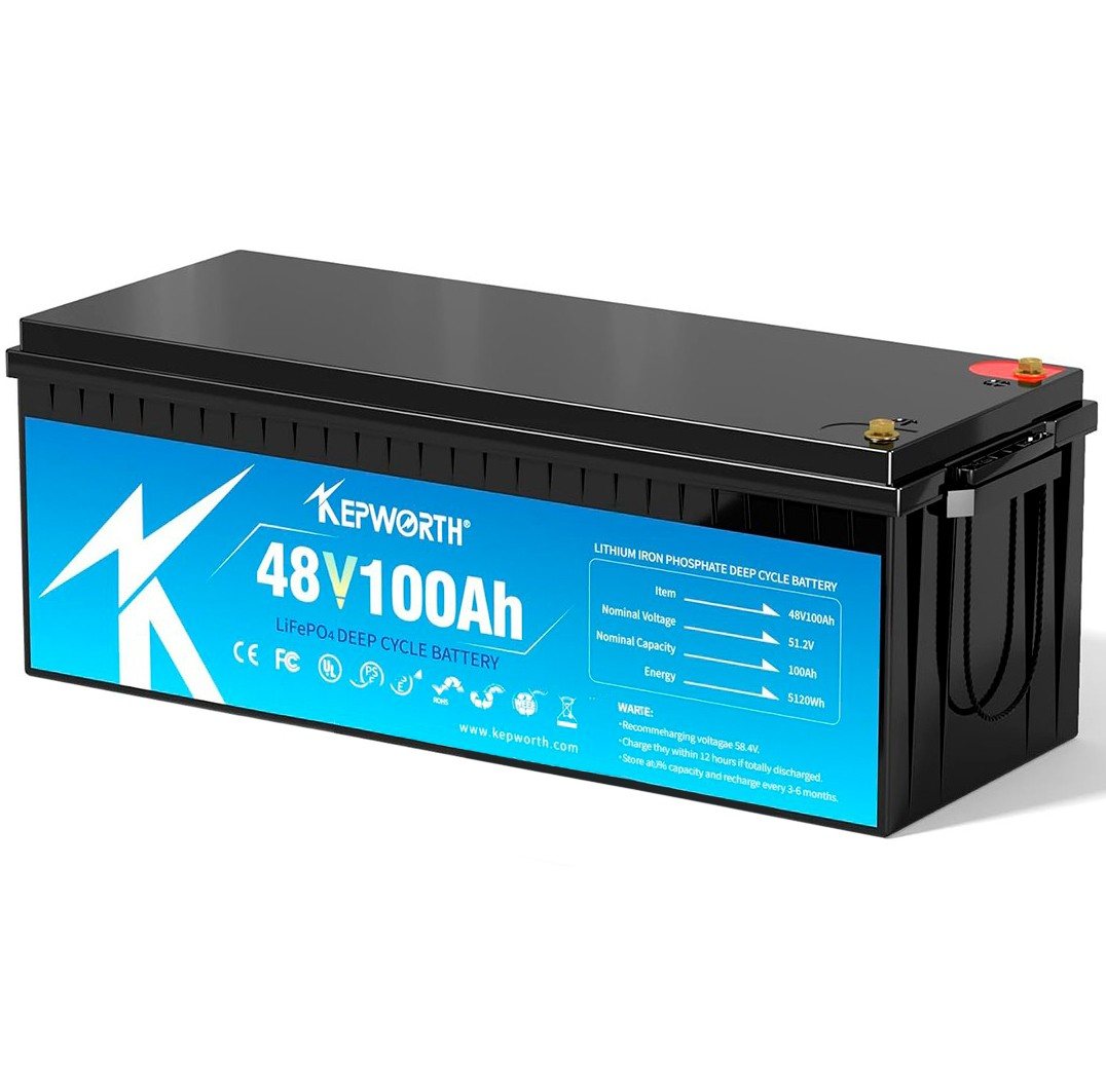 Акумулятор Kepworth LiFePO4 48V/100AH (5100W*h) (літій-залізо-фосфатний акумулятор для ДБЖ (UPS)) — загальний вигляд