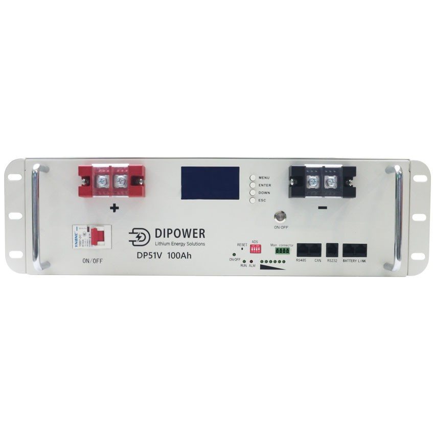 Акумулятор Dipower LiFePO4, Rack Mounted, 51,2V/100AH, 5120W*h (літій-залізо-фосфатний акумулятор для ДБЖ (UPS)) — фото 2