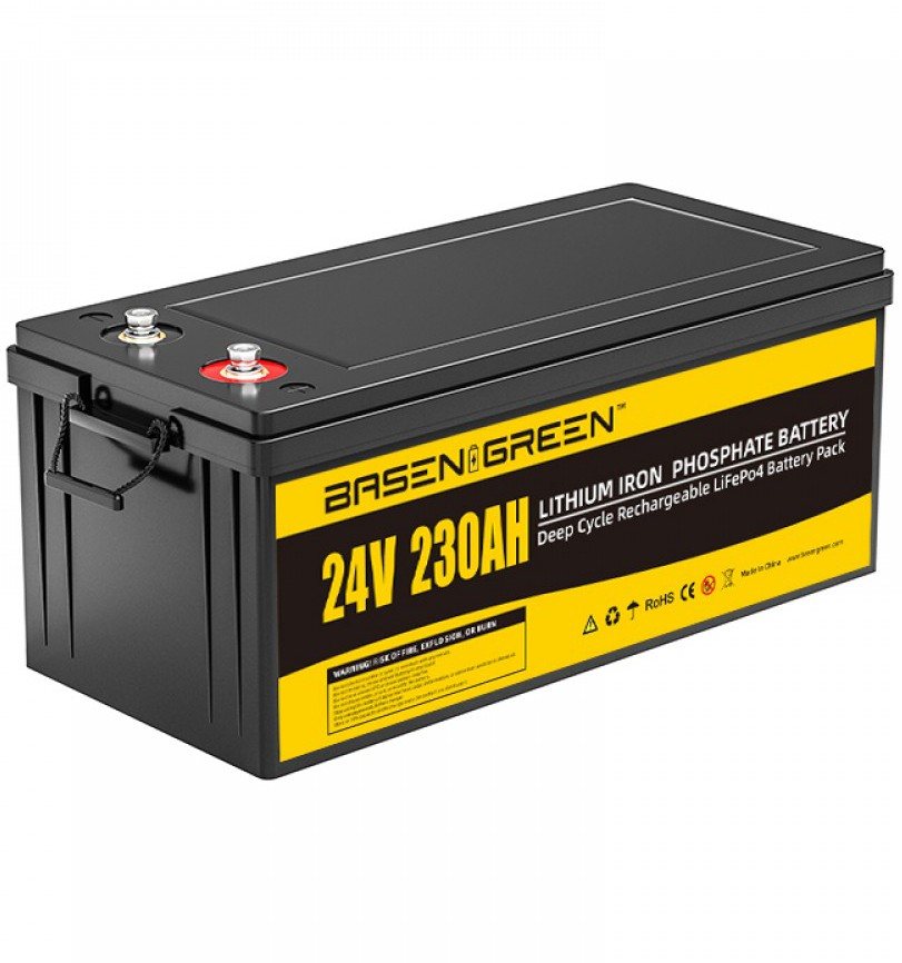 Акумулятор Basen Green LiFePO4 24V/230AH (5888 W*h), Smart BMS, Bluetooth APP (літій-залізо-фосфатний акумулятор для ДБЖ (UPS)) — фото 2