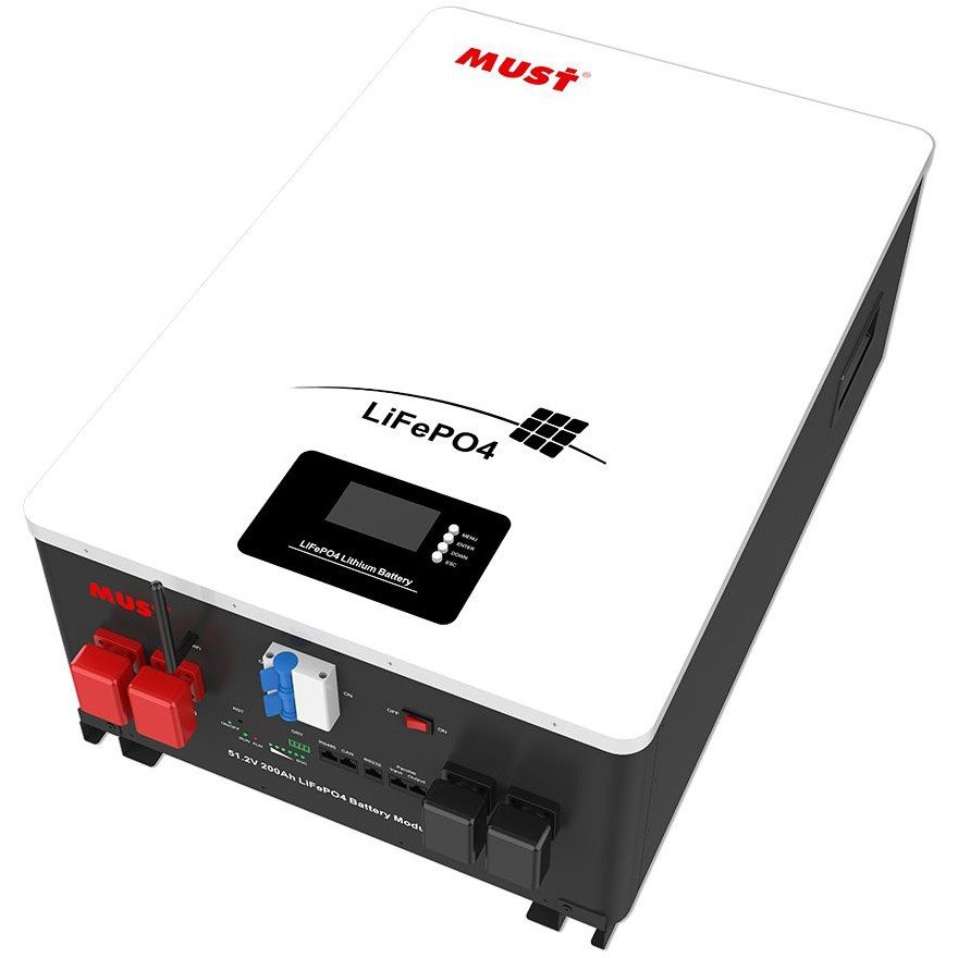 Акумулятор Must LP16-48100, LiFePO4, 51.2V 100AH, 100A (5120 W*h) (W-iFi Smart BMS, літій-залізо-фосфатний акумулятор для ДБЖ (UPS)) — фото 2