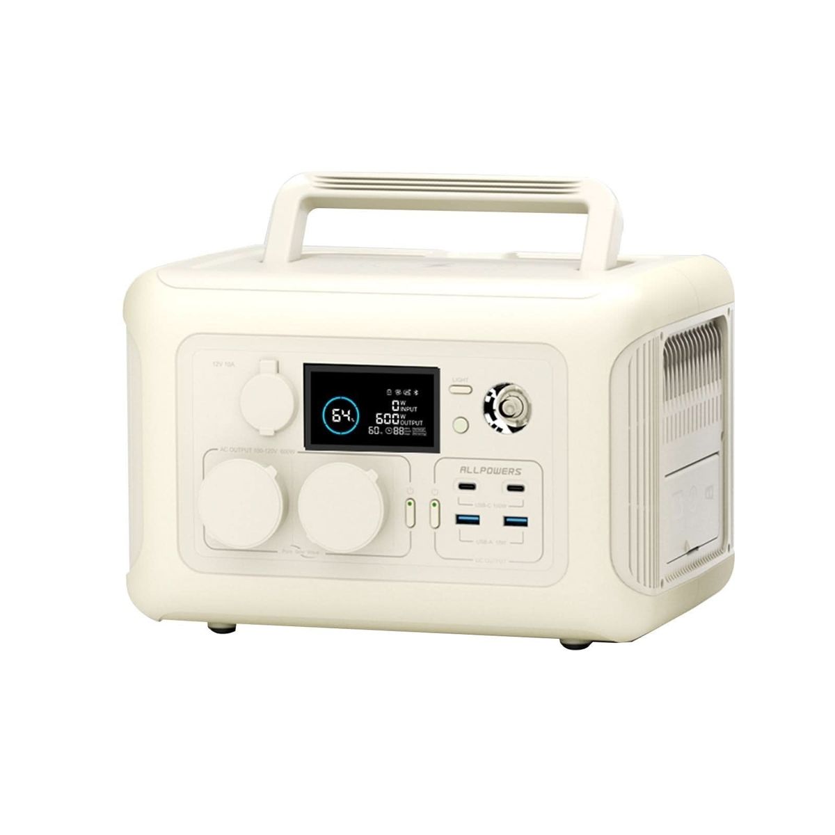ALLPOWERS R600 Портативна зарядна станція Бежевий 600W 299W — фото 3