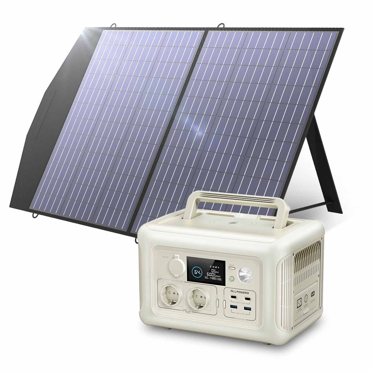 ALLPOWERS R600 Портативна зарядна станція Бежевий 600W 299W — фото 4