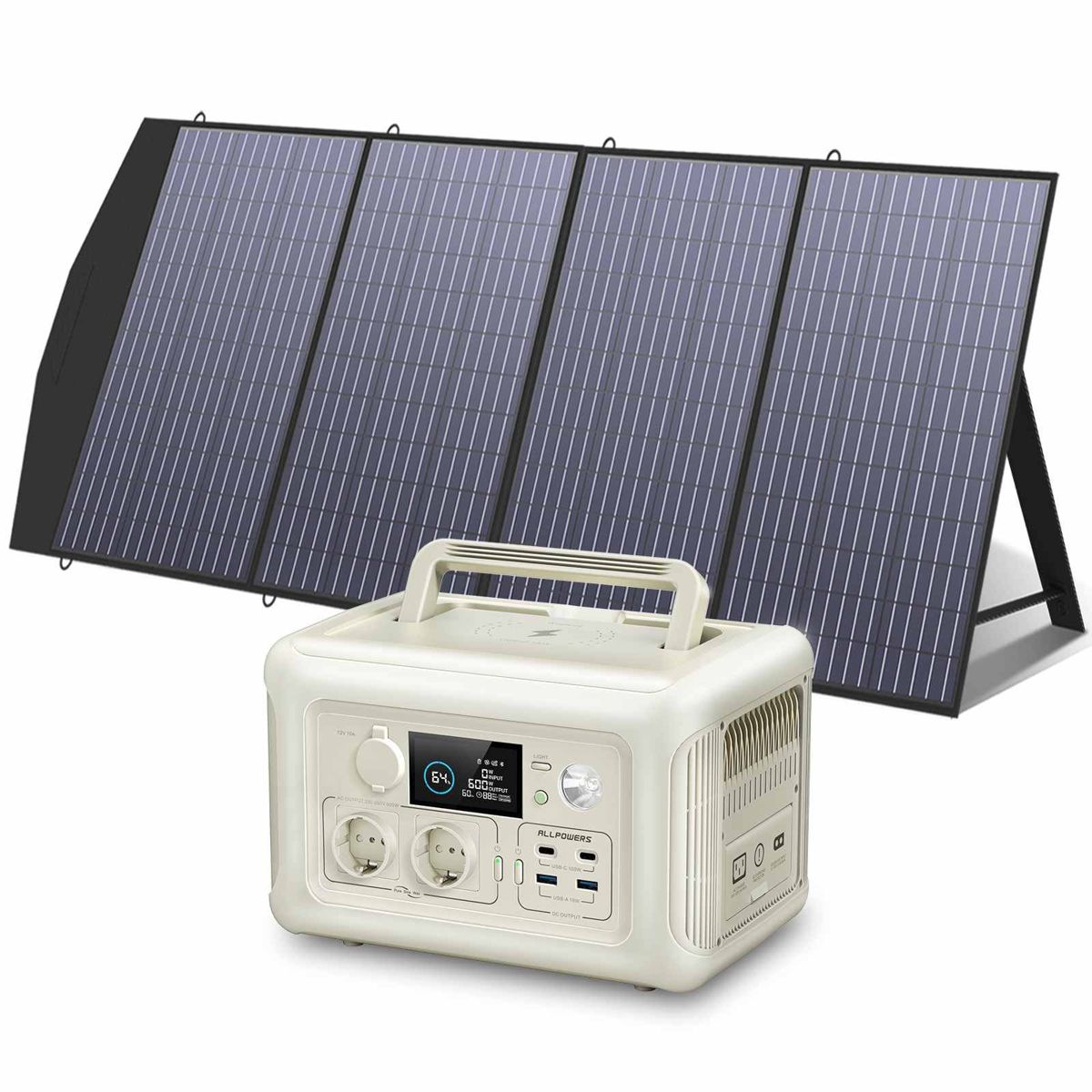 ALLPOWERS R600 Портативна зарядна станція Бежевий 600W 299W — фото 5