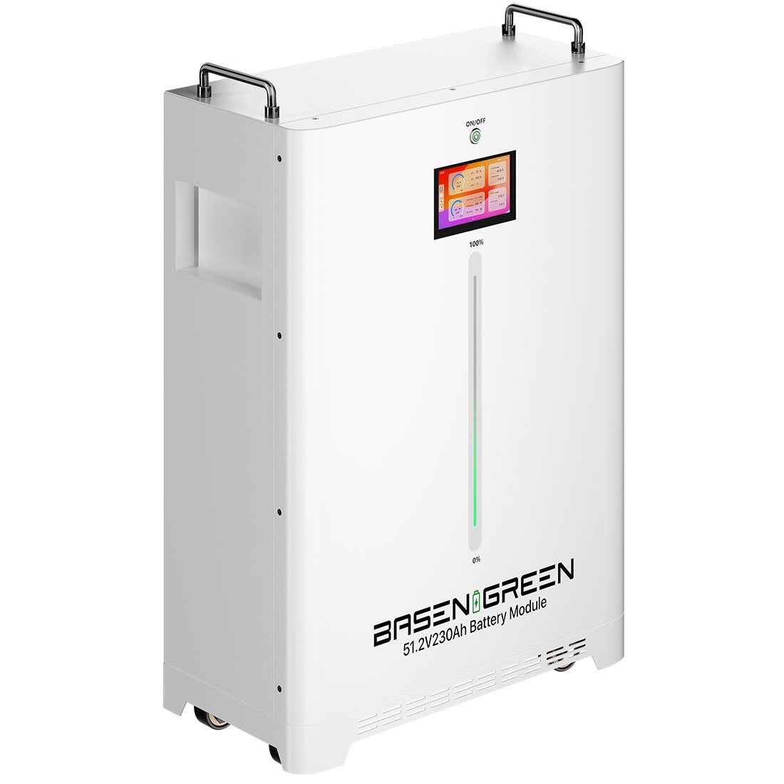 Акумулятор Basen Green Wall&Floor-mounted LiFePO4 51,2V/230AH (11776W*h), Smart BMS, Bluetooth APP (літій-залізо-фосфатний акумулятор для ДБЖ (UPS)) — фото 3
