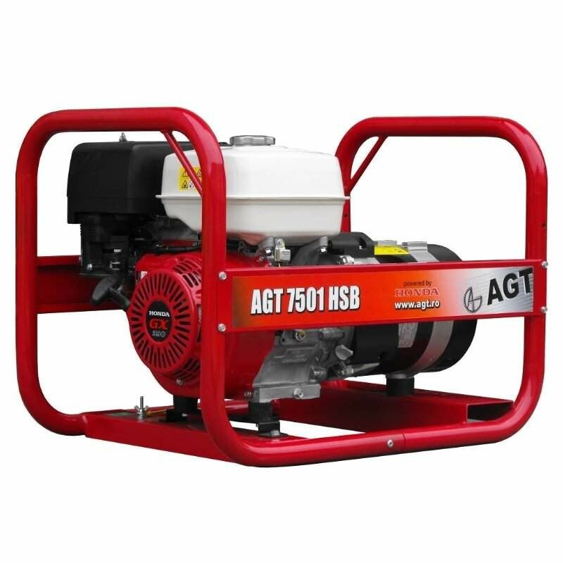 Бензиновий генератор AGT 7501 HSBE PL