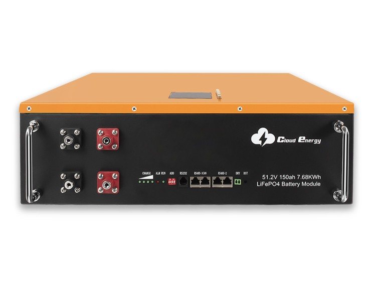 Акумулятор Cloud Energy LiFePO4 48V/150AH, 7680W*h, 100А (Wall Mounted, літій-залізо-фосфатний акумулятор для ДБЖ (UPS)) — фото 2
