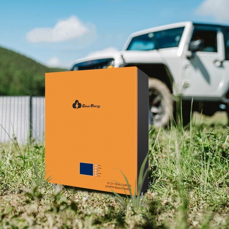 Акумулятор Cloud Energy LiFePO4 48V/150AH, 7680W*h, 100А (Wall Mounted, літій-залізо-фосфатний акумулятор для ДБЖ (UPS)) — фото 3